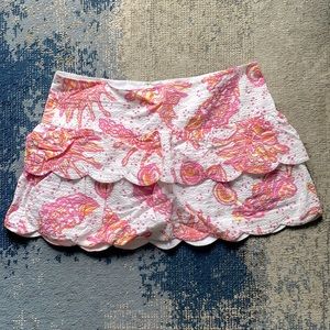 Lilly Pulitzer scalloped edge skirt